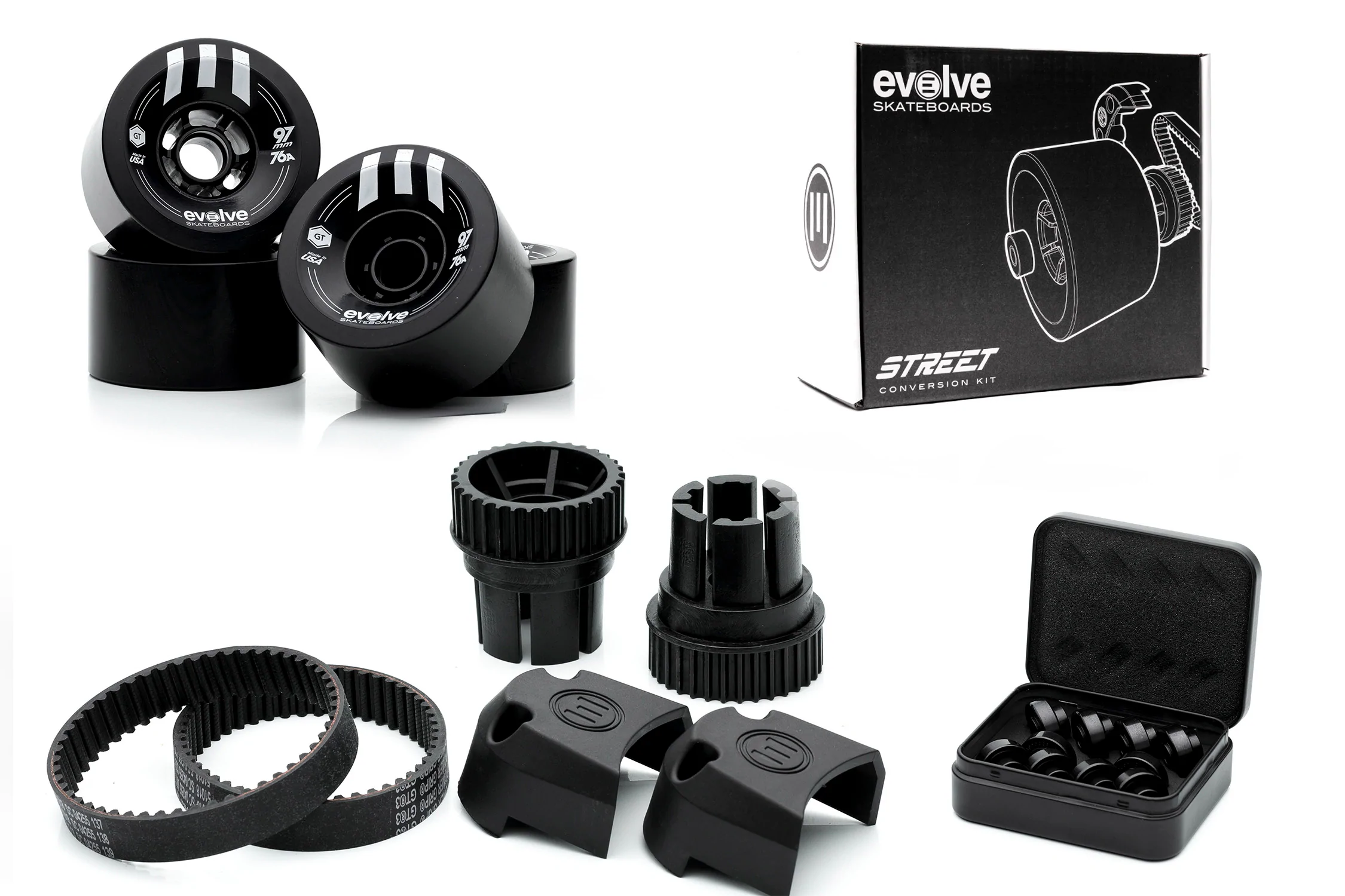 97mm Street Conversion Kit for Evolve Electric Skateboards