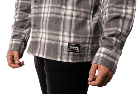 Amped Long Sleeve Flannel Shirt - Evolve Skateboards USA