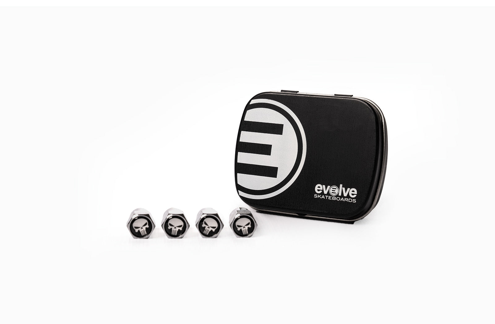 Shop Metal Tire Valve Caps at Evolve Skateboards USA